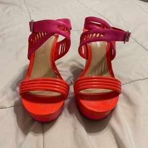 Pink Gianni Bini Wedges
